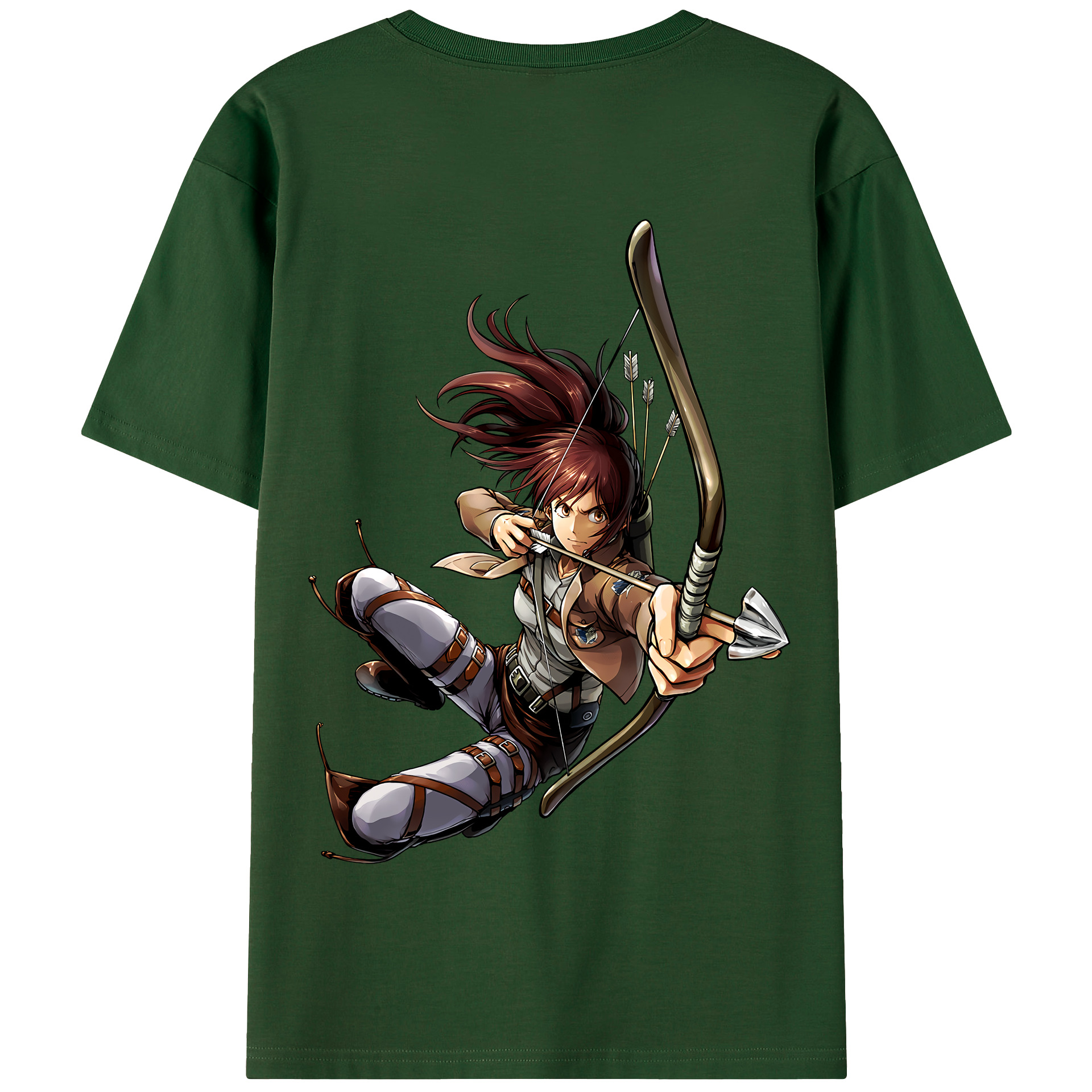 （画像用） 進撃の巨人 サシャ·ブラウス Attack on Titan Sasha Blaus 綿100％半袖Tシャツ（背面プリント）